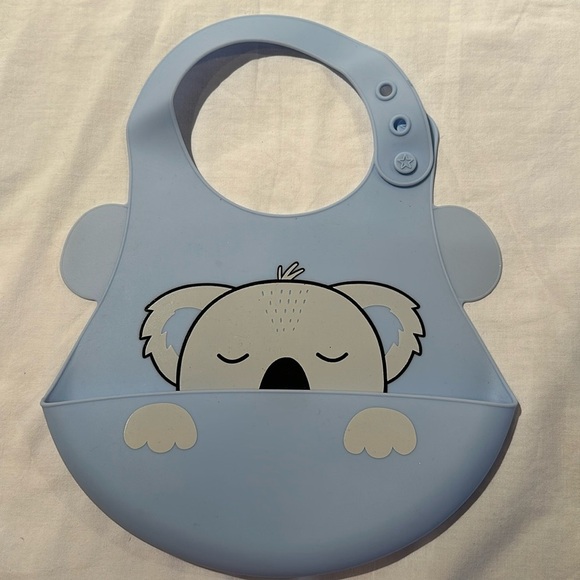 NWOT Silicon Koala Bib with adjustable neck strap - Picture 1 of 2